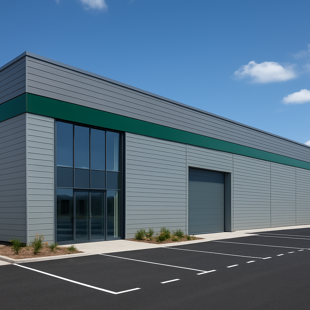 Exterior of a completed refurbished commercial unit by FLUX Projects